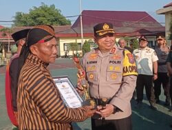 Kapolres Magetan Pimpin Apel Kasatkamling Tahun 2023