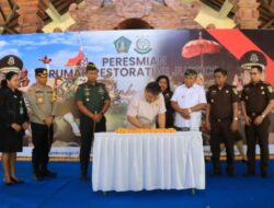 Kunjungi Jembrana, Kajati Bali Resmikan Rumah Restorative Justice
