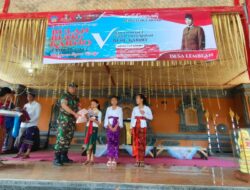 Babinsa Lembean Hadiri Peringatan Bulan Bung Karno Di Desa Binaan