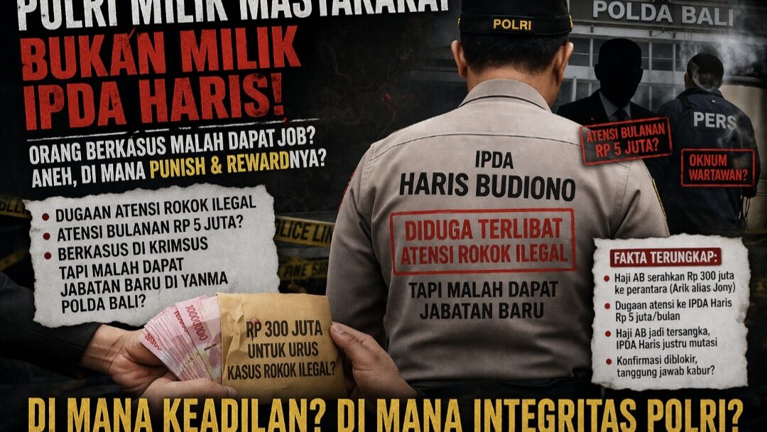 Polri Milik Masyarakat, Bukan Milik Oknum: Dugaan Kasus Rokok Ilegal, Ipda Haris Budiono Justru Dapat Jabatan Baru