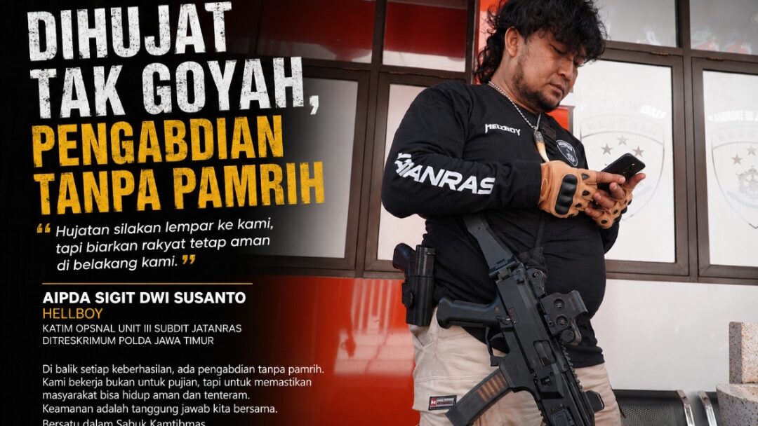 Dihujat Tak Goyah, Aipda “Hellboy” Tetap di Garda Terdepan: “Biarkan Kami Dihina, Asal Rakyat Tetap Aman”