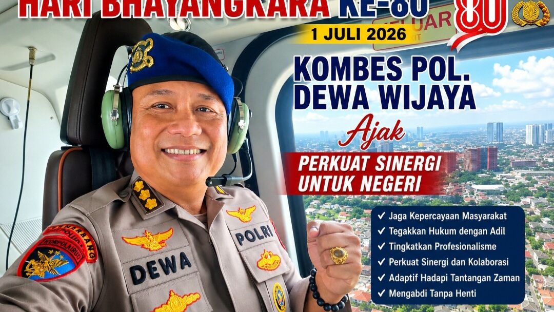 Hari Bhayangkara Ke-80, Kombes Pol. Dewa Wijaya Ajak Perkuat Sinergi dan Profesionalisme Demi Indonesia Maju