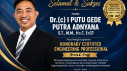 CEO PT Elang Bali Group Ucapkan Selamat kepada Dr.(c) I Putu Gede Putra Adnyana