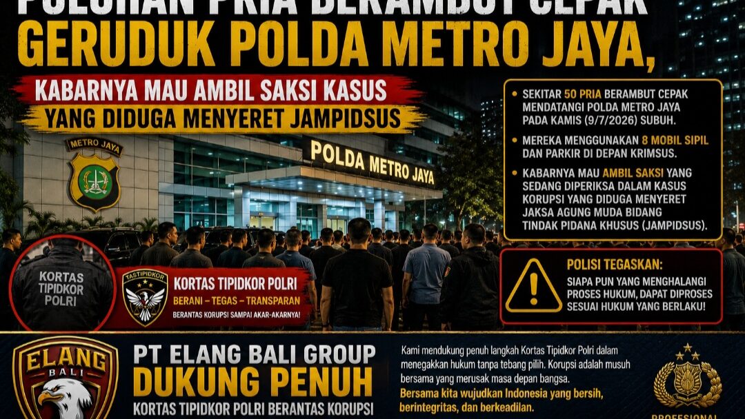 Puluhan Pria Berambut Cepak Datangi Polda Metro Jaya, Isu Penjemputan Saksi Korupsi Jadi Sorotan