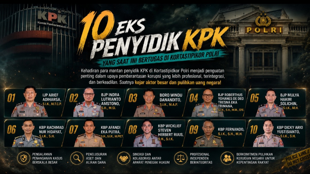 10 Eks Penyidik KPK Kini di Kortastipidkor Polri: Amunisi Baru Berantas Korupsi, Saatnya Kejar Aktor Besar dan Pulihkan Uang Negara