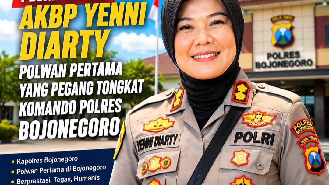 AKBP Yenni Diarty Cetak Sejarah sebagai Polwan Pertama yang Menjabat Kapolres Bojonegoro