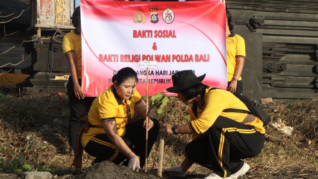 Sambut Hari Jadi ke-78 Polwan RI, Polwan Polda Bali Tebar Kepedulian untuk Lingkungan dan Masyarakat
