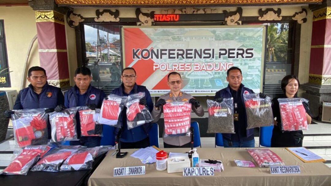 17 Kasus Narkotika Dibongkar, Polres Badung Amankan 22 Tersangka, Sembilan Residivis