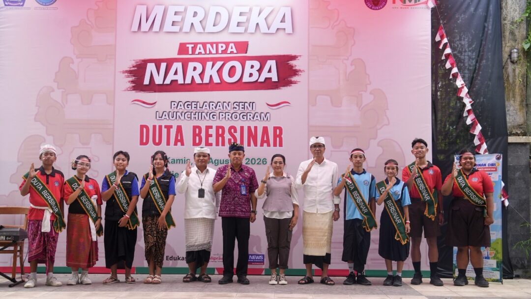 Merdeka Tanpa Narkoba, BNNK Badung Kukuhkan Duta Bersinar di Kuta Utara