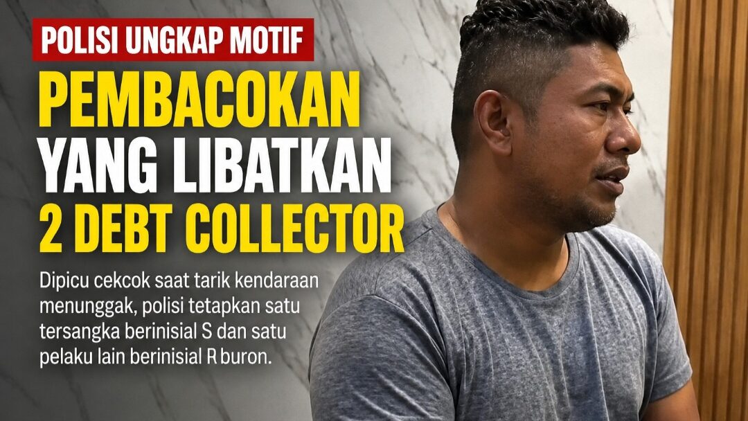 Pembacokan Berdarah Gegara Tarik Kendaraan! Polisi Tetapkan Debt Collector Jadi Tersangka, Satu Pelaku Masih Buron