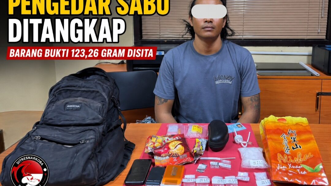 Pengedar Sabu Dibekuk Ditresnarkoba Polda Bali, 123 Gram Lebih Barang Bukti Disita dari Dua TKP di Denpasar dan Badung