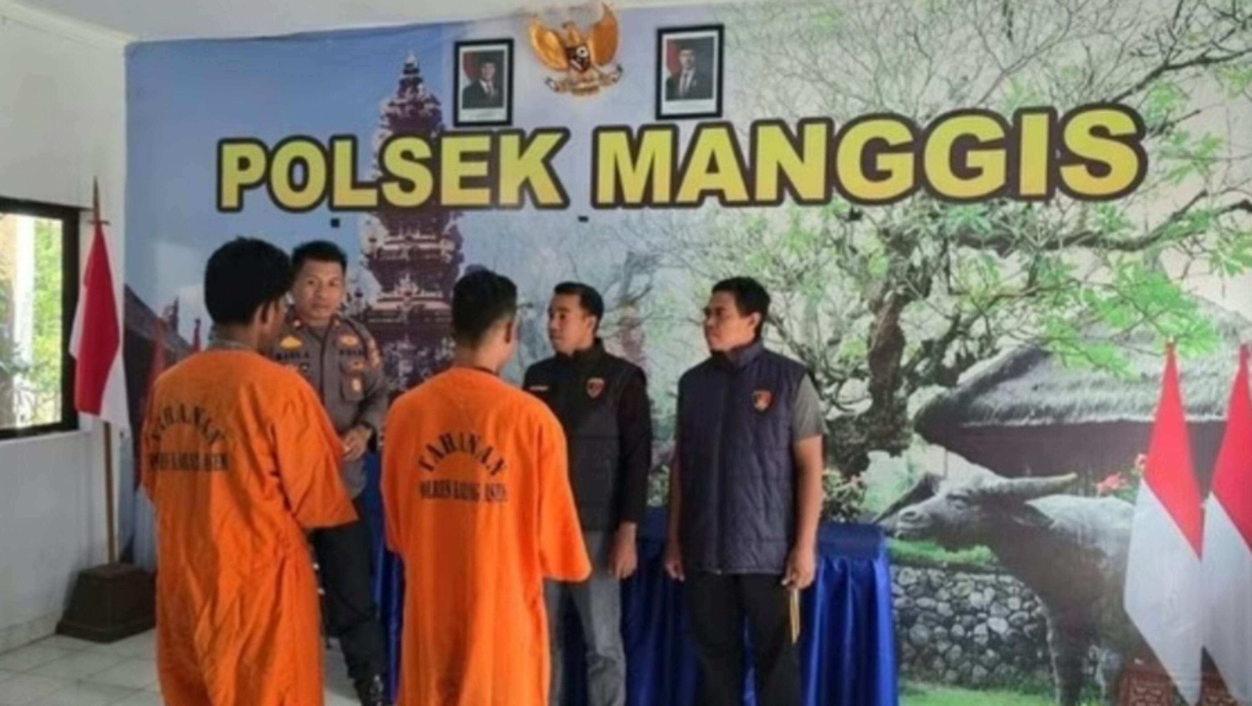 Dipicu Geber Motor hingga Adu Mulut, Dua Pelaku Pengeroyokan Pemuda di Manggis Jadi Tersangka