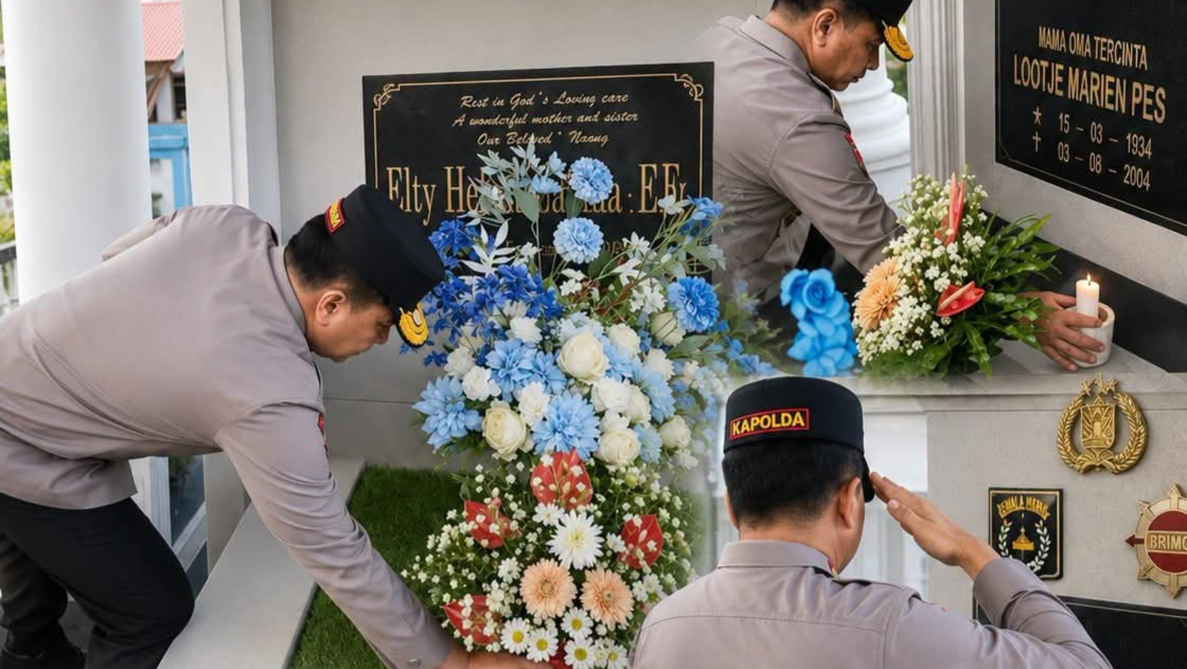 Dari Makam Orang Tua Menuju Bintang Tiga, Momen Haru Komjen Pol. Roycke Harry Langie: Pangkat Bertambah, Bakti Seorang Anak Tak Pernah Berubah