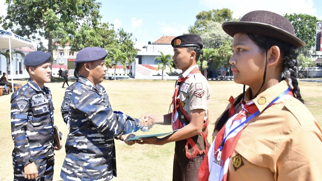 Lanal Denpasar Tanamkan Jiwa Nasionalisme, Pelatihan Bela Negara SMP Se-Kota Denpasar Resmi Ditutup