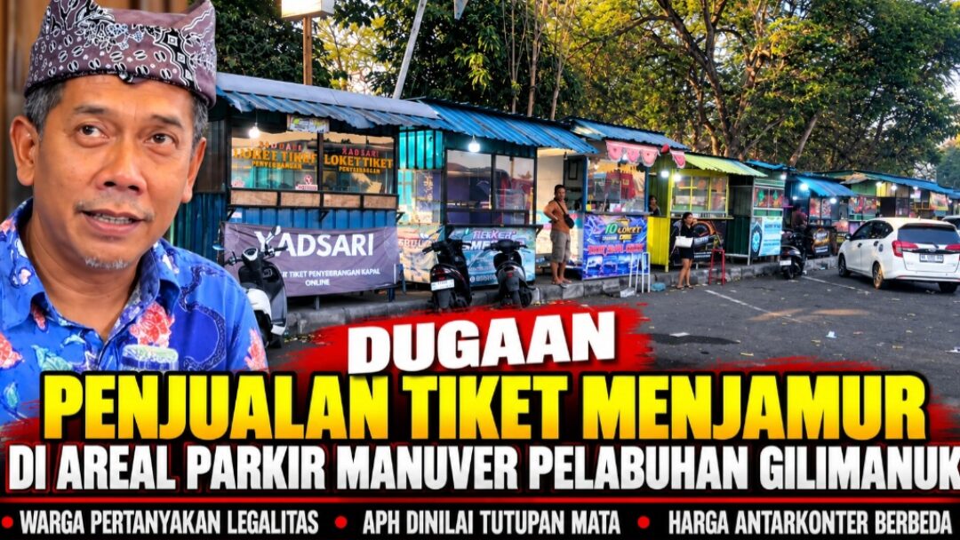 Penjualan Tiket Diduga Menjamur di Sekitar Pelabuhan Gilimanuk, Warga Desak Legalitas Konter Dibongkar