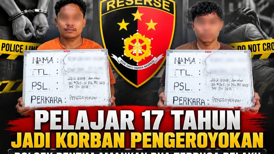 Pelajar 17 Tahun Jadi Korban Pengeroyokan, Polsek Dentim Bergerak Cepat Amankan Dua Terduga Pelaku